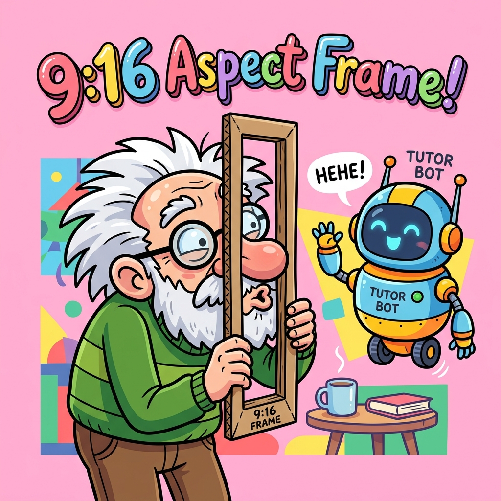 Grandpa trying to look through a very narrow vertical frame that only fits his nose
